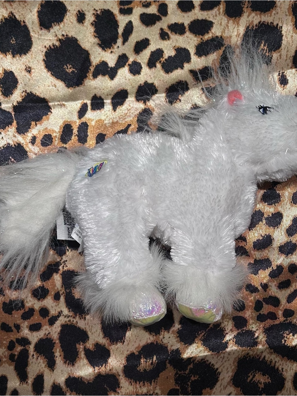 Y2K Ganz Webkinz Lil Kinz Unicorn Plush Toy -No Tag/No Code